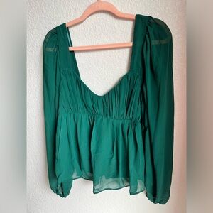 NWT Abercrombie & Fitch women’s green top